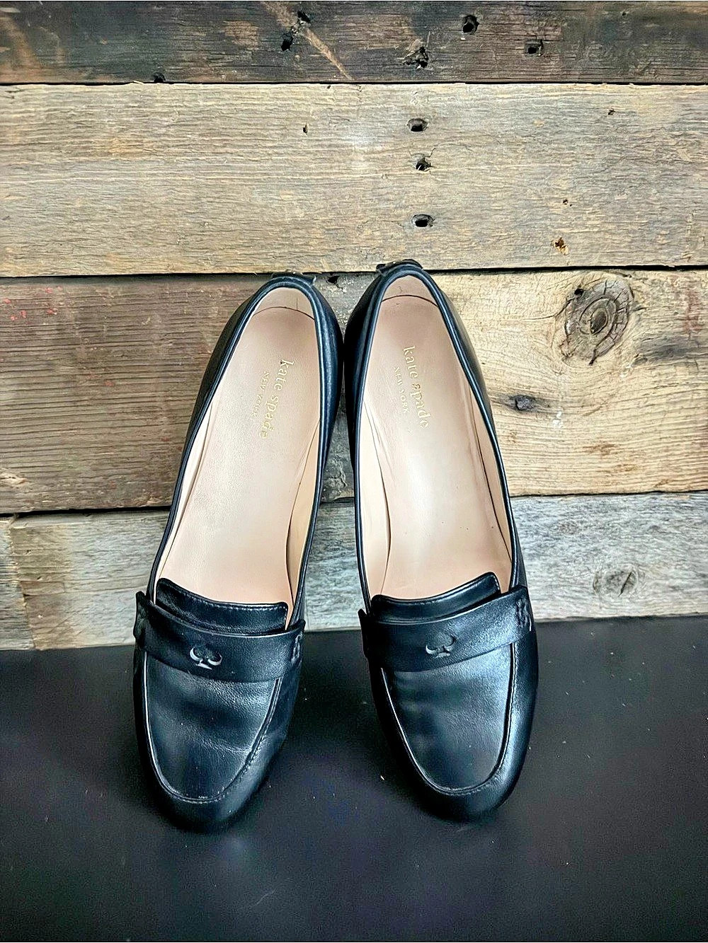 kate spade Black Loafers